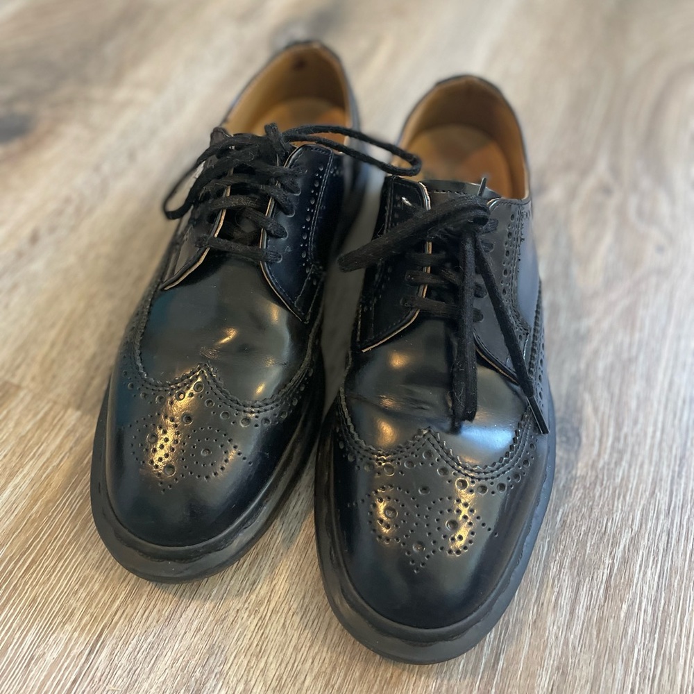 Dr. Martens Kelvin II Black Chunky Brogue Loafers